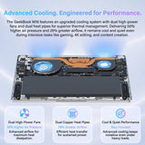 GEEKOM GeekBook M16 Laptop, Up to 24H, 55W Sustained Power Ultra 9 Notebook