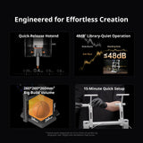 600mm/s High Speed 3D Printers for Beginners & Kids, 4-Color Built-in, 260x260x260m³, Easy to Use FDM 3D Printer