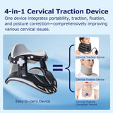 ALPHAY Neck Stretcher Cervical Traction, Neck Braces for Neck Pain and Support, Adjustable Cervical Traction Devices for Home Use, Neck Decompression Device and Revive Cervical Spine