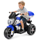 Winfire 6V Kids Electric Motorcycle, 3 Wheels Ride on Motorbike for Boys Girls Ages 3-8, Connect with Phone, Electric Toy Motorcycle with Headlight, Horn, Music, MP3, USB, Kid's Car for Boys and Girls