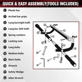 Pull Up Bar for Doorway | No-Screw Portable Chin Up Bar | Heavy Duty Steel Up to 440 lbs | Multi-Function Home Gym with Foam Grips | Easy Install Door Frame Pull-Up Bar SPORTIC