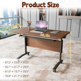 Modular Flip-Top Conference Room Table for 6–12 People, Mobile Training & Meeting Table for Office Classroom School
