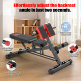K KiNGKANG Adjustable Weight Bench,Multi-Functional Roman Chair for Full All-in-One Body Workout Hyper Back Extension and Sit up