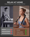 Upgraded Neck Massager for Pain Relief Deep Tissue, Cordless Neck and Shoulder Massager with Heat, 5 Modes Deep Tissue Kneading, Portable Shiatsu Massager for Back Leg Muscles, Home Office Travel Use