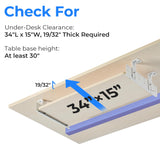 EUREKA ERGONOMIC Adjustable Keyboard Tray Under Desk, 28x11 Inch Large Slide Out Keyboard & Mouse Platform Tray, Wooden Pull Out Computer Keyboard Drawer for Typing Home Office Desk, Maple