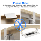 XINLEI Keyboard Tray Under Desk Large C-Clamp 25.6" x 11.8" Board