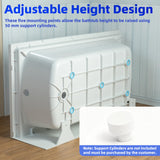 WOODBRIDGE 60” x 32” Alcove Soaking Bathtub in white with Left-Hand Drain Hole – Tub Only (No Wall Panels)