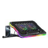 ChillCore 2 Detachable Fans RGB Gaming Laptop Cooling Pad, Rapid Cooling for 15.6-19.3" Laptops, Variable Speed Control, 8 Adjustable Heights - K6 with Memory Foam