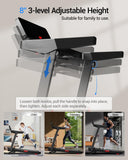 LONTEK Treadmill with Auto 20% Incline, Treadmills for Home, Portable Treadmill with 400lb Capacity Weight, 3.5HP Quiet Running Machine with Adjustable Handle Height, 42.5"× 16.2" Widen Running Area