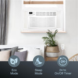 Amana 18,000 BTU Window Air Conditioner, 230V, Window AC for Rooms up to 1,000 Sq.Ft with Remote Control, 24H Timer, 3-Speeds, Auto-Restart, and Digital Display, White