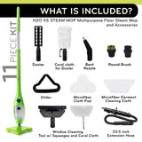 H2O X5 Steam Mop & Handheld Steam Cleaner | 5-in-1 Floor Steamer | Hardwood, Tile & Laminate Cleaner | Carpet Glider Included | Grout, Window & Garment Attachments