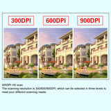 Portable Scanner, Mobile Document Scanner A4 Scanning for Photo (Silver) ZIZEV