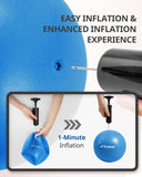 Trideer Pilates Ball 7-8 inch with Pump, Small Exercise Ball, Core Strength, Therapy Ball, Mini Yoga Ball for Yoga, Barre, Physical Therapy, AB, Core Trideer