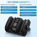 CARESKYpro Foot Massager with Heat, 3 Heating Therapy 5 Intensity, Deep Kneading Rolling for Calf-Feet-Arm Circulation, Plantar Fasciitis and Pain Relief