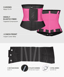 FeelinGirl Segmented Waist Trainer for Women Tummy Control Shapewear Belt for Workout Sport Girdle Hourglass Body Shaper Bright Pink
