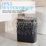 steo spce Automatic Motion Sensor Bathroom Small Trash Can with Lid, 2.6 Gallon Black Touchless Slim Garbage Can, Smart Waterproof Trash Bin for Bedroom, Restroom, Living Room, Office
