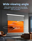 100" PureVision Motorized Projector Screen with Laser Speckle Reduction for Long Throw Projectors,Auto-Sync Movie Screen 4K/8K UHD Ready,20" Adjustable Drop and Black Backing for Enhanced Contrast