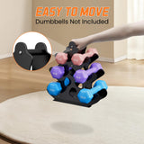 JOSMIMIC Coral-Inspired Dumbbell Rack Stand, 3 Tier A-Frame Design Weight Rack with Handle for Lighter Dumbbells Under 12 Lbs, Compact & Space-Saving Dumbbell Holder for Home Gym (Dumbbells Not Included) Josmimic