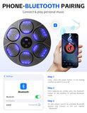 Music Boxing Training Machine for Kids & Adults - 9 Modes & 9 Speeds,Bluetooth Smart Boxing Machine,Wall Target Punching Workout,Reflex Training Suitable