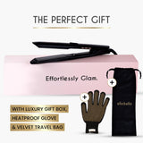 ELLA BELLA® Titanium Flat Iron Hair Straightener Slim (with Infrared) • Professional Straightening Iron • Digital Display to Accurately Control Temperature • As Featured in Good Housekeeping