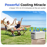 BAYKUL 5000BTU Portable Camping Tent Air Conditioner,400W Energy Use,Great for Camp,Picnics,Semi Truck,RVs,Quiet Outdoor AC,Ideal for Small Room Indoor Use and Pet Air Conditioning