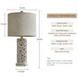 OYEARS 3-Way Dimmable 22'' USB A+C Touch Control Table Lamp with Nightlight for Living Room Bedroom Farmhouse Bedside Nightstand Lamps (Bulb Included)