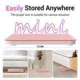 Ovutek Bathroom Scale for Body Weight, Highly Accurate Digital Weighing Machine for People, Upgraded Batteries Included, Compact Size, LED Display, High Standards Sturdy Tempered Glass, 400lb, Pink