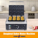 12 Compartments Electric Donut Maker Machine, Commercial Mini Donut Machine 1550W Electric Nonstick Doughnut Making Machine Donut Machine for Doughnut Breakfast Home Desserts
