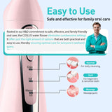 COSLUS Water Dental Flosser Teeth Pick C20: Portable Cordless Oral Irrigator 300ML Rechargeable Travel Irrigation Cleaner IPX7 Waterproof Electric Flossing Machine for Teeth Cleaning, Pink