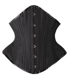 SHAPERX Women Waist Training Corsets Double Steel Boned Heavy Duty Long Torso Body Shaper, SZ1793-Black-3XL