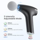 Mini Massage Gun with Heat, Massager Gun, Portable Percussion Massage Gun RENPHO