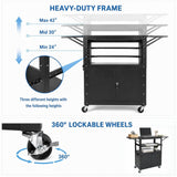 AV Cart with Wheels and Power, AV Cart with Wheels, Computer Cart