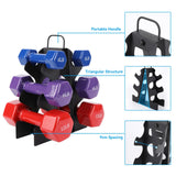 Weight Rack for Dumbbell, EXBTOKA 3 Tier Compact A-Frame Dumbbell Rack Stand Only, Dumbbell Rack, 4-12 LBS (Dumbbells not included)