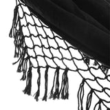 JANeGWXRUuW Camping Hammock Hammock Large Macrame Fringe 2 Person Double Hammock Swing for Outdoor Garden