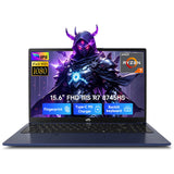 NIMO 15.6" FHD AI-Ready-Laptop, AMD R7-8745HS 16GB DDR5 RAM 1TB SSD (8C/16T, Beat R9 7940HS up to 4.9GHz) 780M-Graphics 100W Type-C Backlit Keyboard Fingerprint for Creators Streaming & Light Gaming