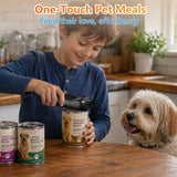 One-Touch Rechargeable Cordless Electric Can Opener, Auto-Stop Smooth-Edge Lid Cutter, Hands-Free Gadget Fits Food, Pet & Soda Cans – for Seniors & Arthritis (Black)