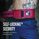 Self-Locking Weight Lifting Belt,Premium Weightlifting Belt for Serious Functional Fitness, Weight Lifting, and Olympic Lifting Athletes,Deadlift Training Belt (Small, Miami Pink)