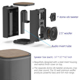 Bluetooth Computer Speakers with Wireless Touch Control Pod for PC Laptop/Desktop KEiiD