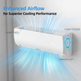 Manastin 12000BTU Mini Split Air Conditioner & Heater with Inverter, 19 SEER2 230𝐕 Energy Saving AC Unit Cools Rooms up to 750 Sq. Ft, Complete Installation Kit
