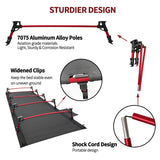 Sutekus Portable Camping Cot Sleeping Cot Ultralight Backpacking Cot Bed for Outdoor Hiking Travel Beach Mountaineering (Black) Sutekus