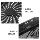 Aluminum Alloy Laptop Cooling Pad Quiet Fan Stand