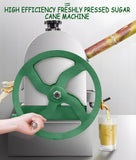 Banfluxion Manual Sugar Cane Juicer Machine Stainless Steel Sugar Cane Juicer Machine High-Efficiency Juice Press Extractor with 2 Peeling Knives and Filter