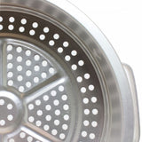 TrueCraftware- 13" x 19-1/2" Aluminum 3 Tier Steamer Set 3/8” hole size- Steamer for Cooking Pot Food Steam Pots with Lid for Cooking Vegetables Seafood Soups Stews and Pasta