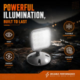 LED ENERGY PLUS Remote Outdoor Emergency Light Head – Single Head LED Lamp, Weatherproof Emergency Exit Lighting – 3.6V OR 9.6V Volts, 1.7 Watts (4 Pack)