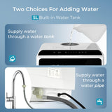 EUHOMY Countertop Dishwasher Portable with 6 Programs, 5L Built-in Water Tank for Apartments & RV, 167℉ High-Temp, No Hookup Needed, Mini Dishwasher with Baby Care, Air Dry/Quick/ECO/Fruit/Normal Mode