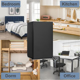 Techomey 3.2 Cu.Ft Mini Fridge for Bedroom, Small Refrigerator with Single Door & 7 Level Adjustable Thermostat, Mini Fridge for Office, Dorm, Apartment, Black