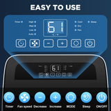 Humhold 14000 BTU Portable Air Conditioners with Remote Control, 3-in-1 Free Standing Cooling AC Unit with Fan & Dehumidifier, Cools Room up to 700 sq.ft, Smart/Sleep Mode,3 Speed,Auto Swing,24H Timer