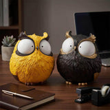OlethRoryLe Owl Statue for Home Decor owl Gifts Unique Home Decor（Yellow ）