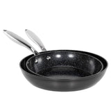 MAISON ARTS Hard Anodized Nonstick Frying Pans Set 2 Piece, 9.5" and 11" Ceramic Coating