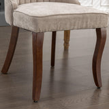 MOOLSUN Velvet Dining Chairs Set of 4, High Back Side Chairs, Modern Padded High-End Tufted Upholstered Chairs with Button-Tufted Back & Rear Pull Tabs, Solid Wood Legs E-Wine Red(Solid Wood Legs)